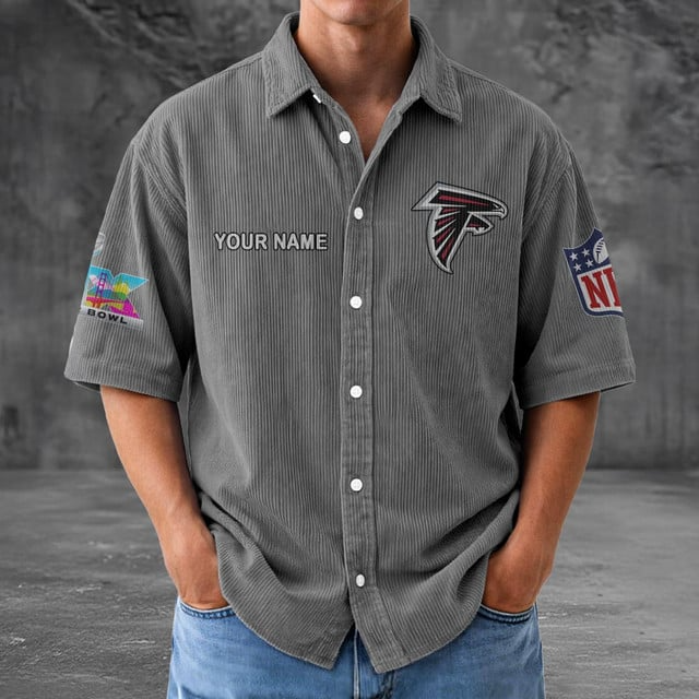 AF x NFL Men Seersucker Button Shirt DDT NTL