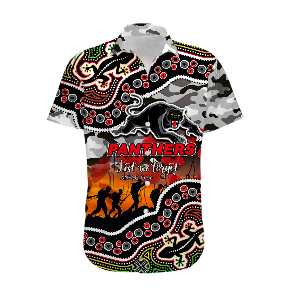 Anzac Day NRL - PEN Hawaiian Shirt Aboriginal Lizard Patterns DatND DVT