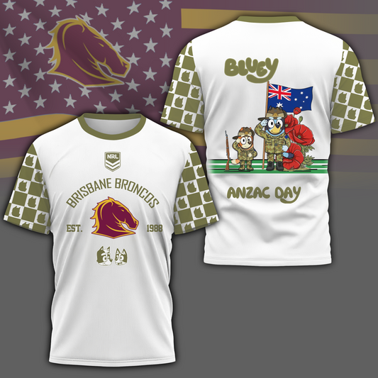 BB x NRL Anniversary Anzac Day Shirt DDT LBN