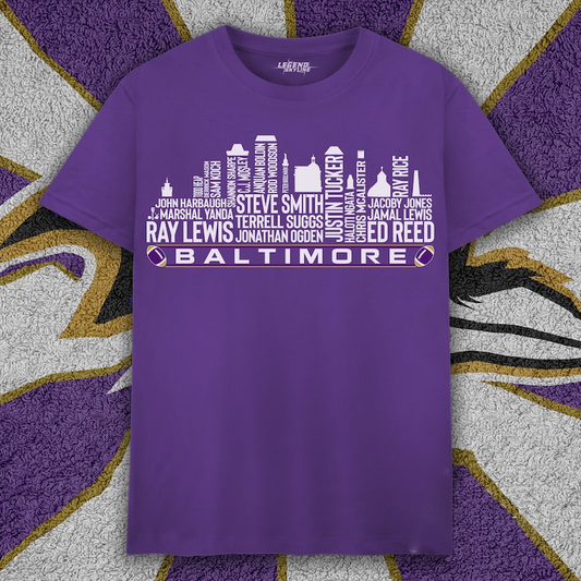 BR Football Greatest Of All Time Team Legends, City Skyline Shirt DDT CTND