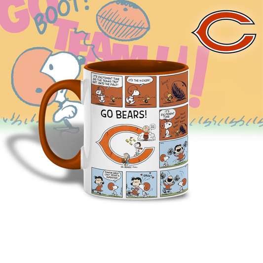 CHI Premium NFL Peanuts Comic Mug DDT  CTND