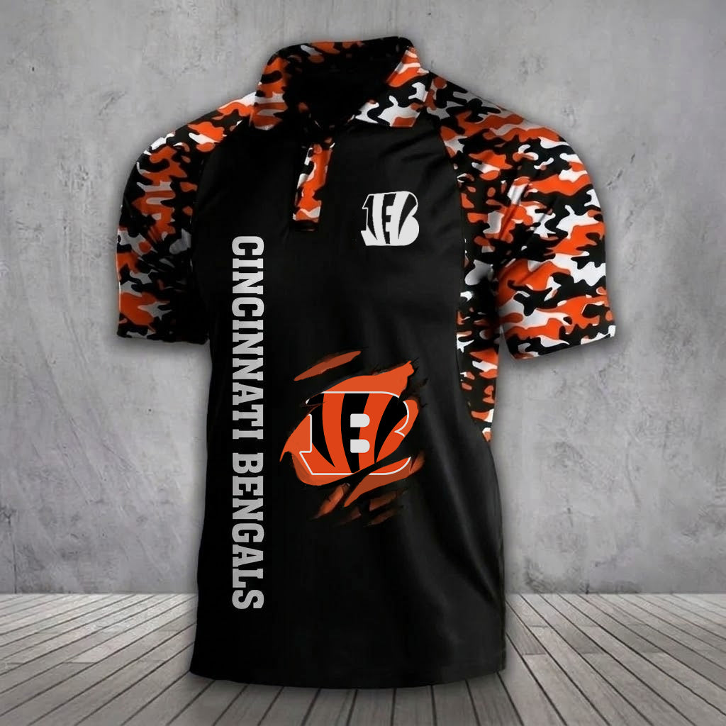 CIN x NFL Premium Camouflage Polo DDT TTTZ