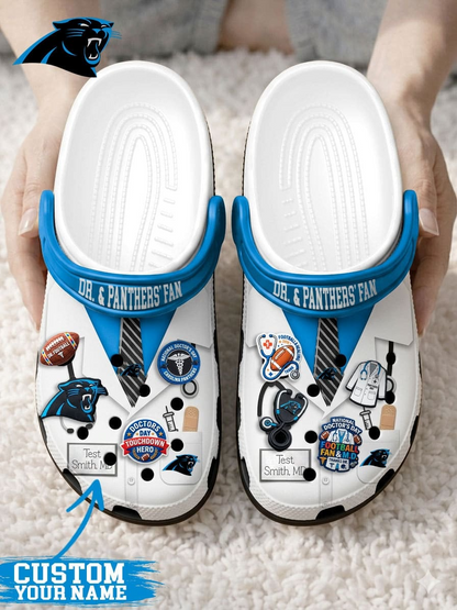 CP PREMIUM NFL NATIONAL DOCTOR'S DAY CLOGS WITH 8 CHARMS DDT  CTND