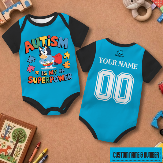 CRO x NRL Custom Name & Number  Baby Romper DATND TANTD