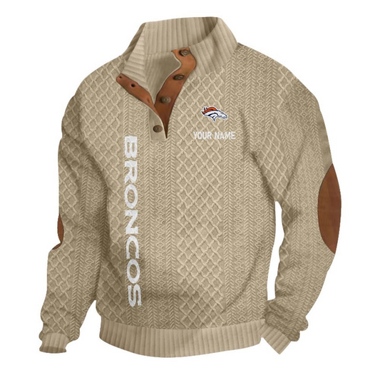 DB NFL Basic Knitted Stand Collar Sweatshirt DDT CTND
