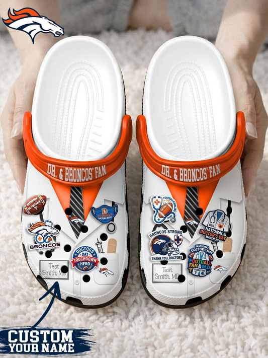 DB PREMIUM NFL NATIONAL DOCTOR'S DAY CLOGS WITH 8 CHARMS DDT  CTND