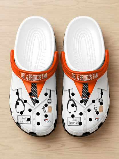 DB PREMIUM NFL NATIONAL DOCTOR'S DAY CLOGS WITH 8 CHARMS DDT  CTND