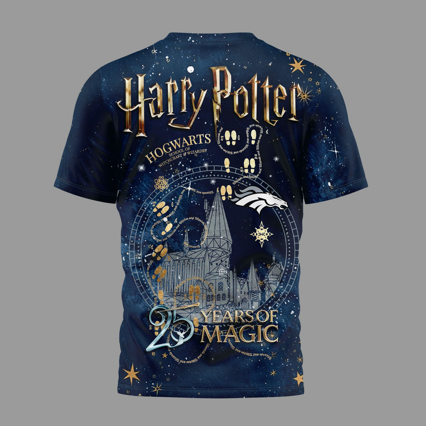 DB Premium NFL Harry Potter 25 Years Of Magic 3D Shirt DDT CTND