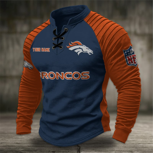 DB x NFL Men Stand Collar Long Sleeve Top DDT  CTND