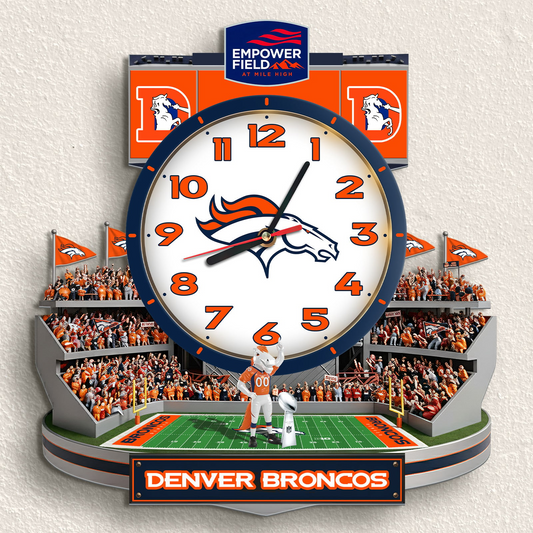 DB x NFL Stadium Decorative 3D Visual Effect Acrylic Wall Clock DDT CTND