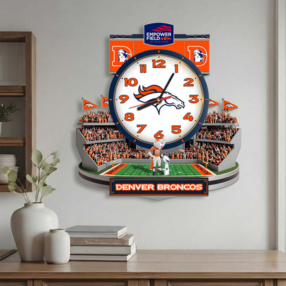 DB x NFL Stadium Decorative 3D Visual Effect Acrylic Wall Clock DDT CTND