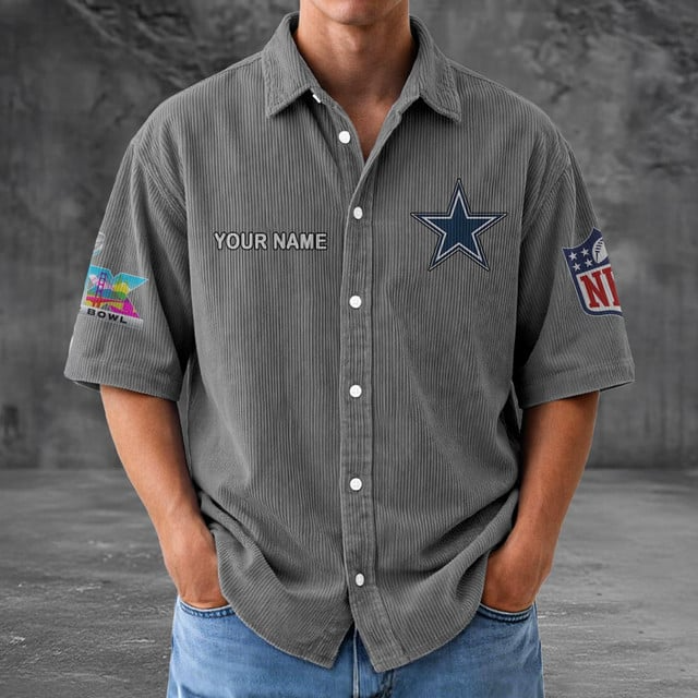DC x NFL Men Seersucker Button Shirt DDT NTL