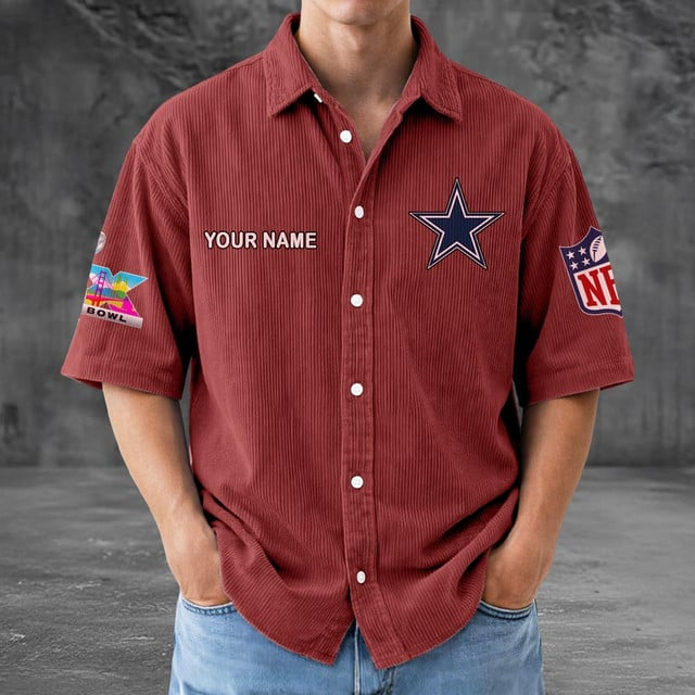 DC x NFL Men Seersucker Button Shirt DDT NTL