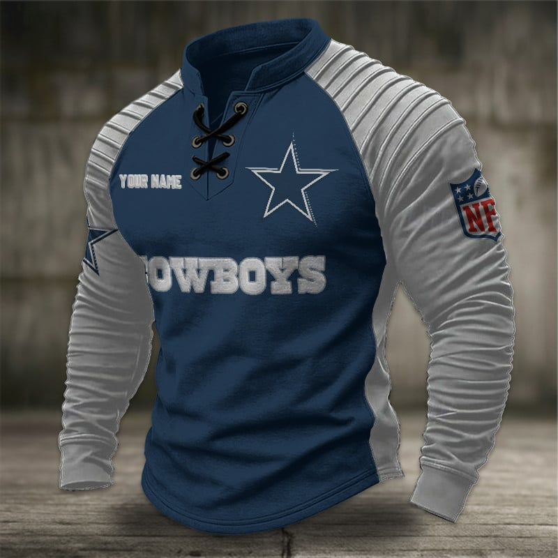 DC x NFL Men Stand Collar Long Sleeve Top DDT  CTND