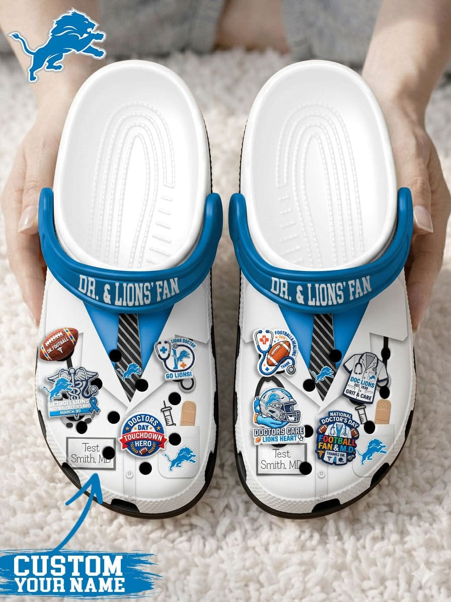 DL PREMIUM NFL NATIONAL DOCTOR'S DAY CLOGS WITH 8 CHARMS DDT  CTND