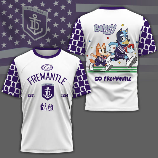 FD x AFL Premium Bluey 3D Shirt DDT TTTZ
