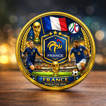 France Premium World Cup Commemorative Coin DDT CTND