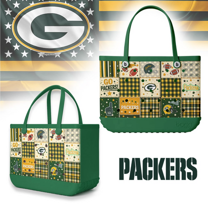 GBP Premium NFL Patchwork Design Beach Tote Bag DDT CTND