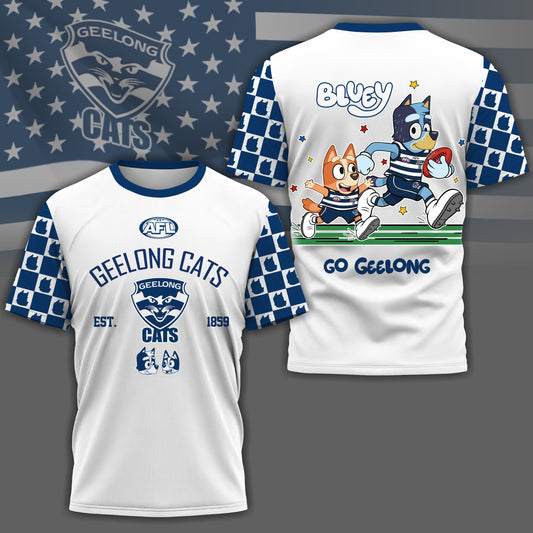 GC x AFL Premium Bluey 3D Shirt DDT TTTZ