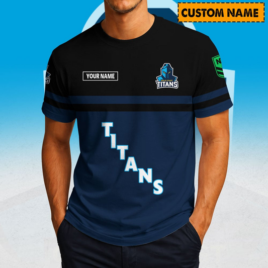 GCT x NRL Casual T Shirt Custom Name Gift For Fan DDT 190326 NTL