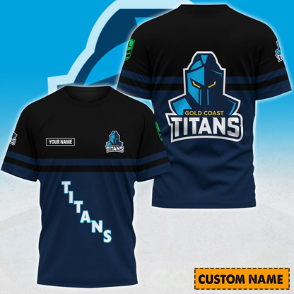 GCT x NRL Casual T Shirt Custom Name Gift For Fan DDT 190326 NTL