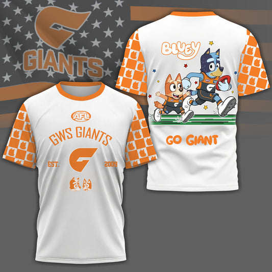 GG x AFL Premium Bluey 3D Shirt DDT TTTZ