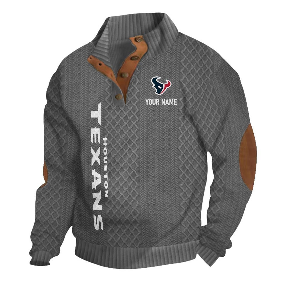 HT NFL Basic Knitted Stand Collar Sweatshirt DDT CTND
