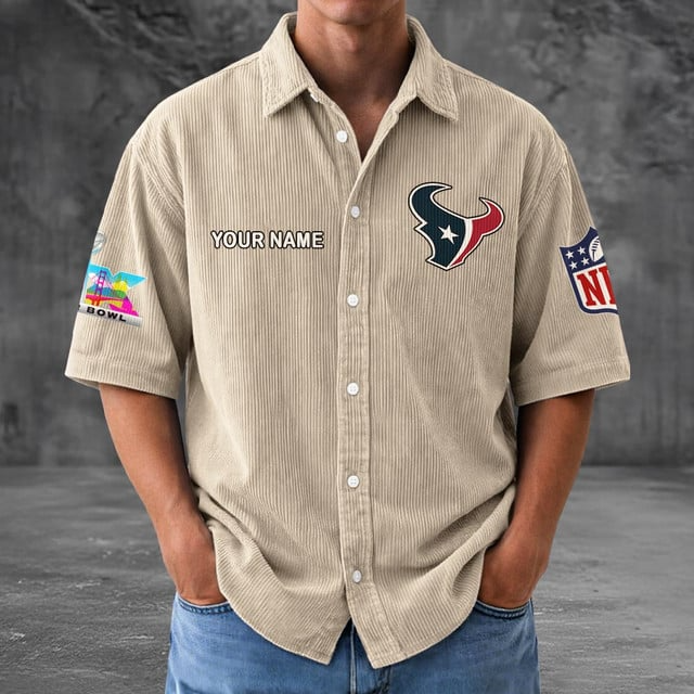 HT x NFL Men Seersucker Button Shirt DDT NTL