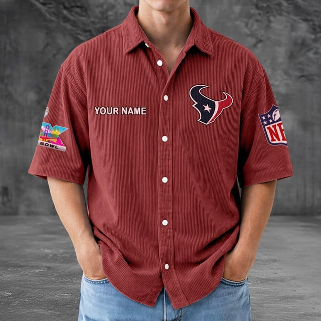 HT x NFL Men Seersucker Button Shirt DDT NTL