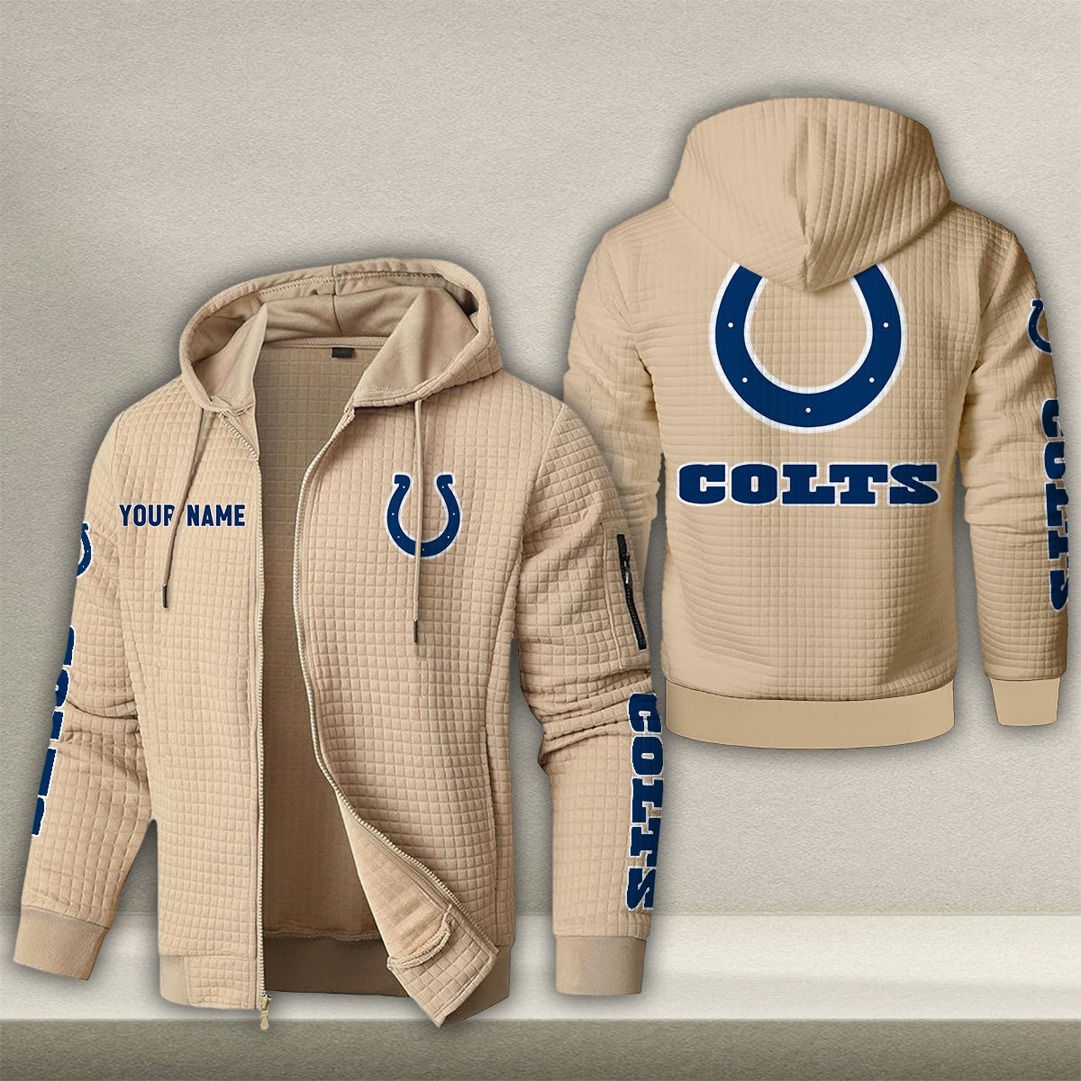 IND x NFL Quilted Zip Hoodie DatND DVT