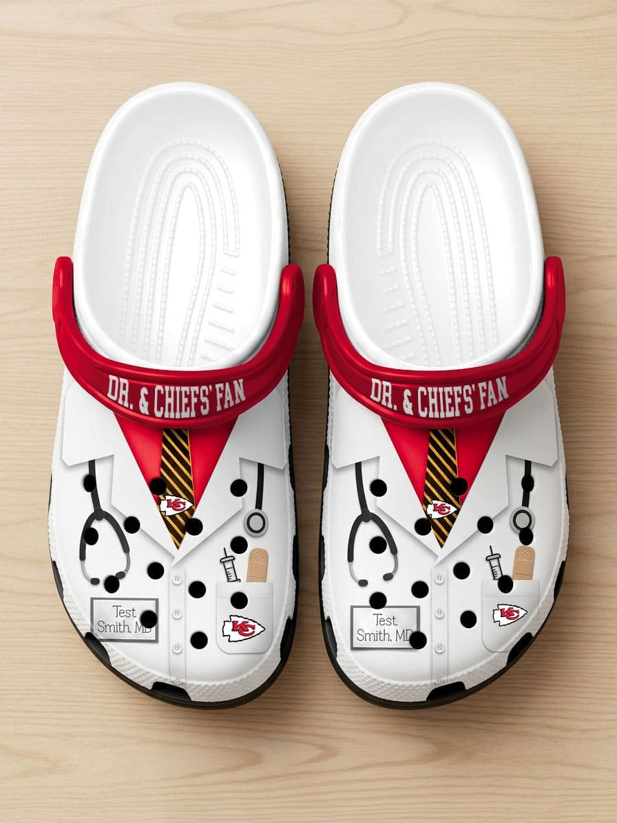 KCC PREMIUM NFL NATIONAL DOCTOR'S DAY CLOGS WITH 8 CHARMS DDT  CTND