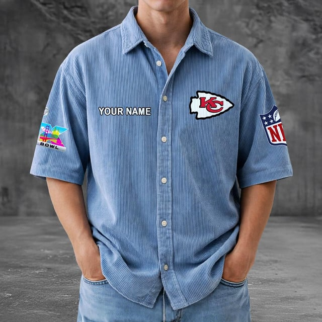 KCC x NFL Men Seersucker Button Shirt DDT NTL