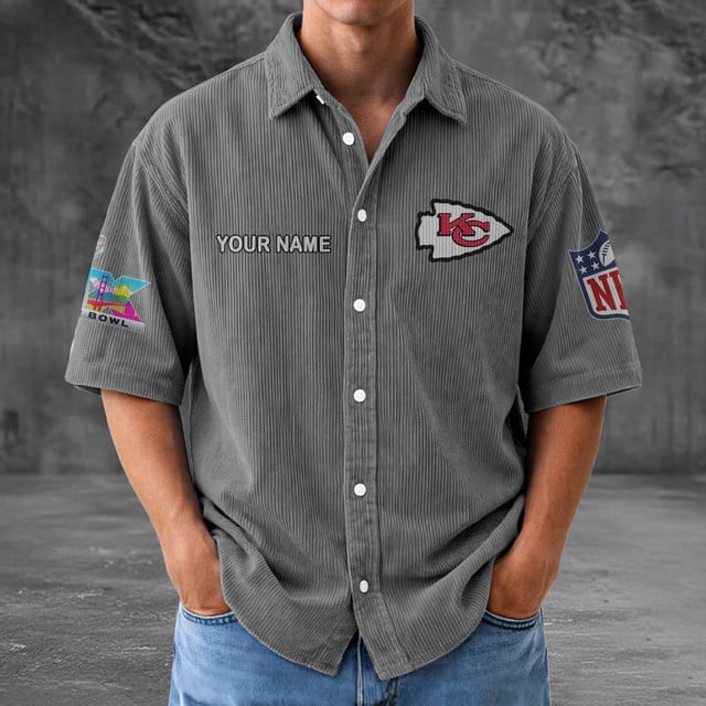 KCC x NFL Men Seersucker Button Shirt DDT NTL