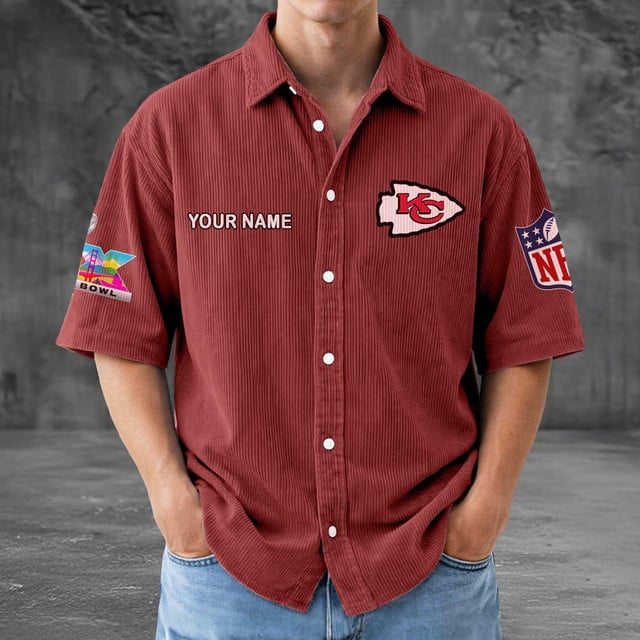 KCC x NFL Men Seersucker Button Shirt DDT NTL
