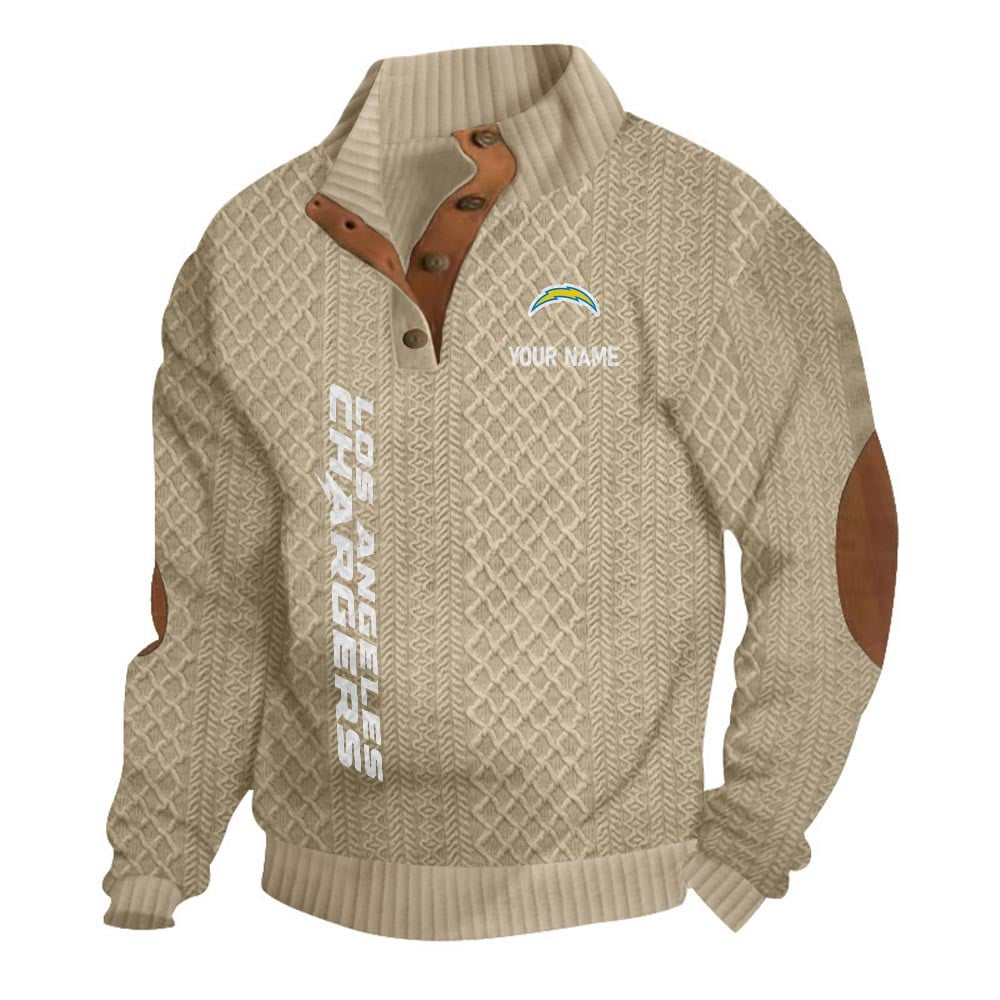 LAC NFL Basic Knitted Stand Collar Sweatshirt DDT CTND