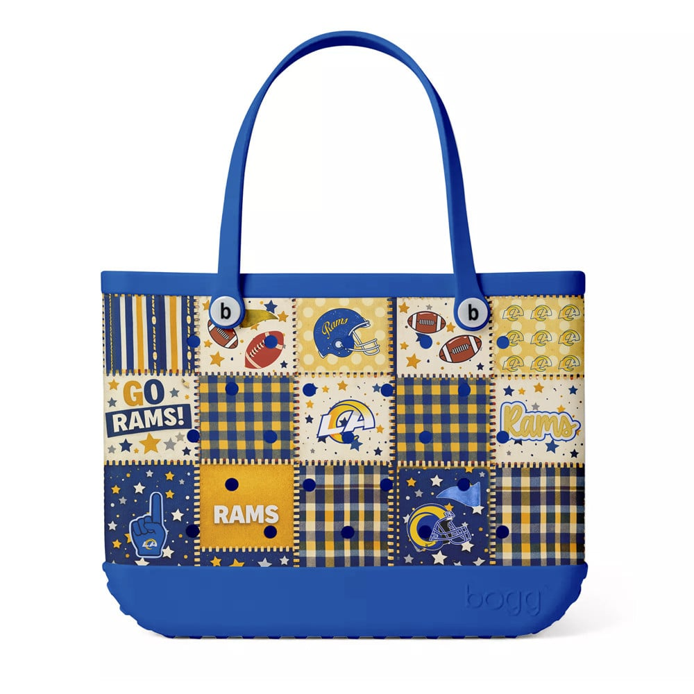 LAR Premium NFL Patchwork Design Beach Tote Bag DDT CTND