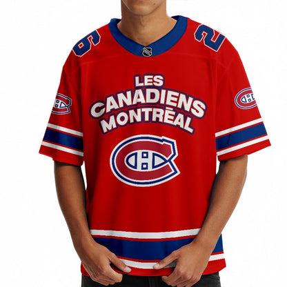 LCM x Hockey Ice Short Sleeves Jersey Shirt Custom Any Number Gift DDT TTTZ