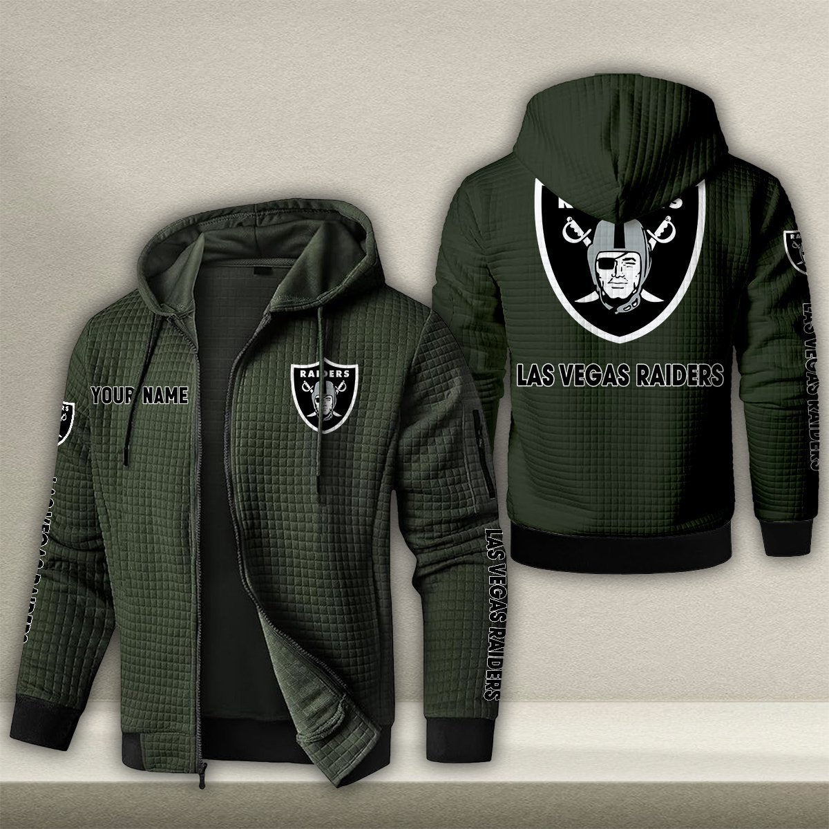 LV x NFL Quilted Zip Hoodie DatND DVT