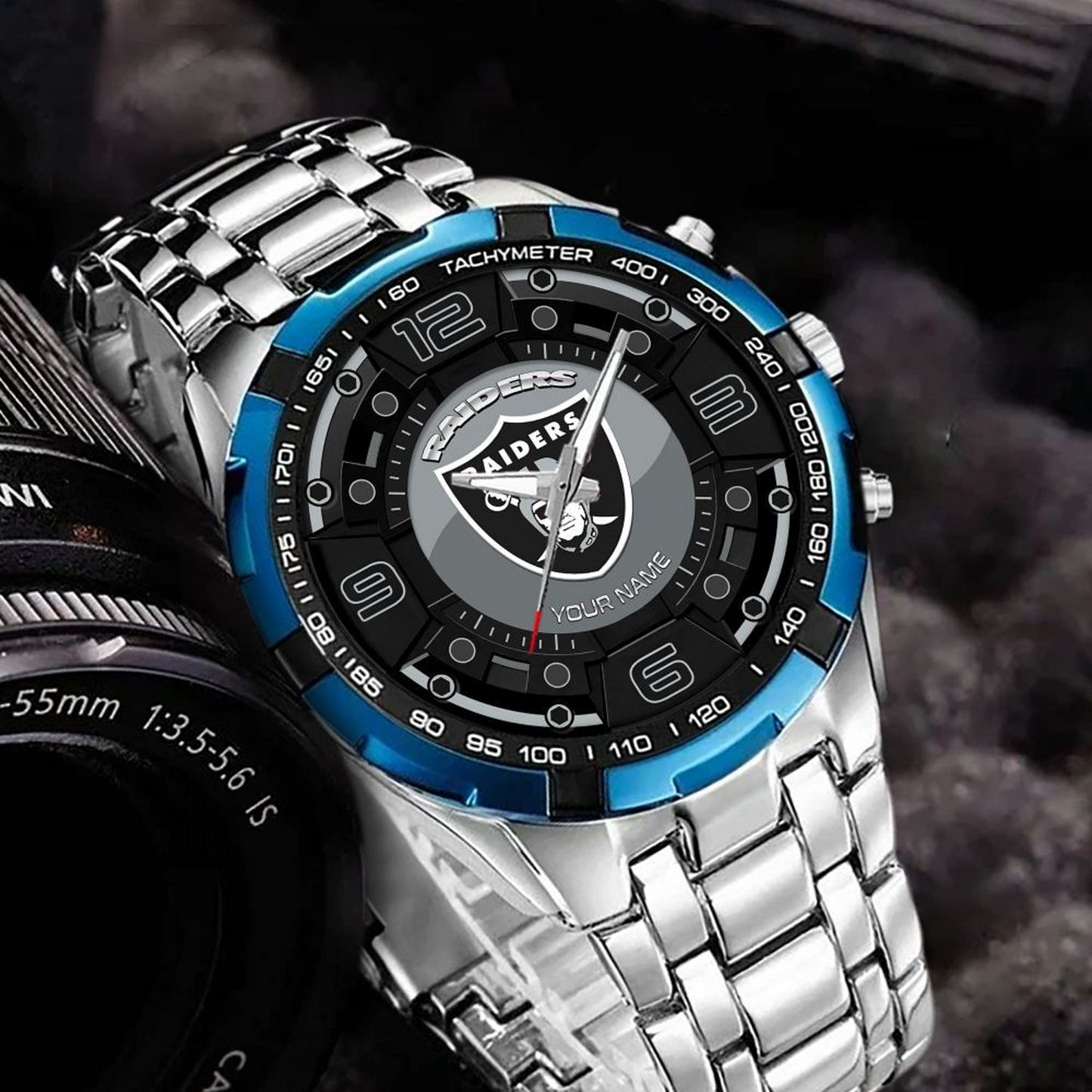 LV x NFL Stainless Steel Watch DatND DVT