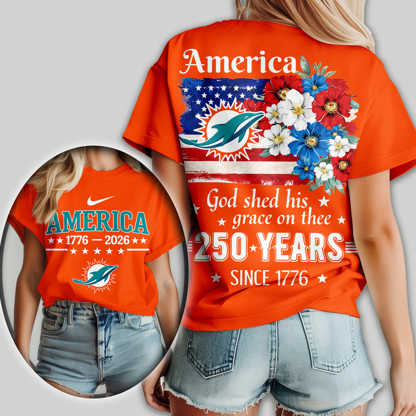 MD Premium NFL America God Shed His Grace On Thee Women Shirt DDT  NTL