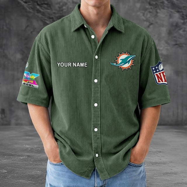 MD x NFL Men Seersucker Button Shirt DDT NTL