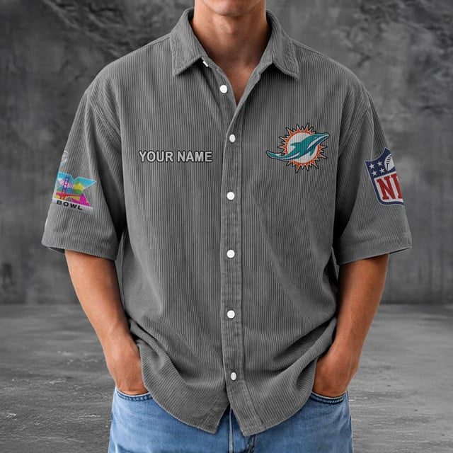 MD x NFL Men Seersucker Button Shirt DDT NTL