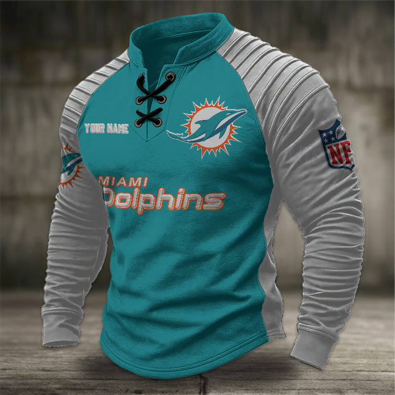 MD x NFL Men Stand Collar Long Sleeve Top DDT  CTND