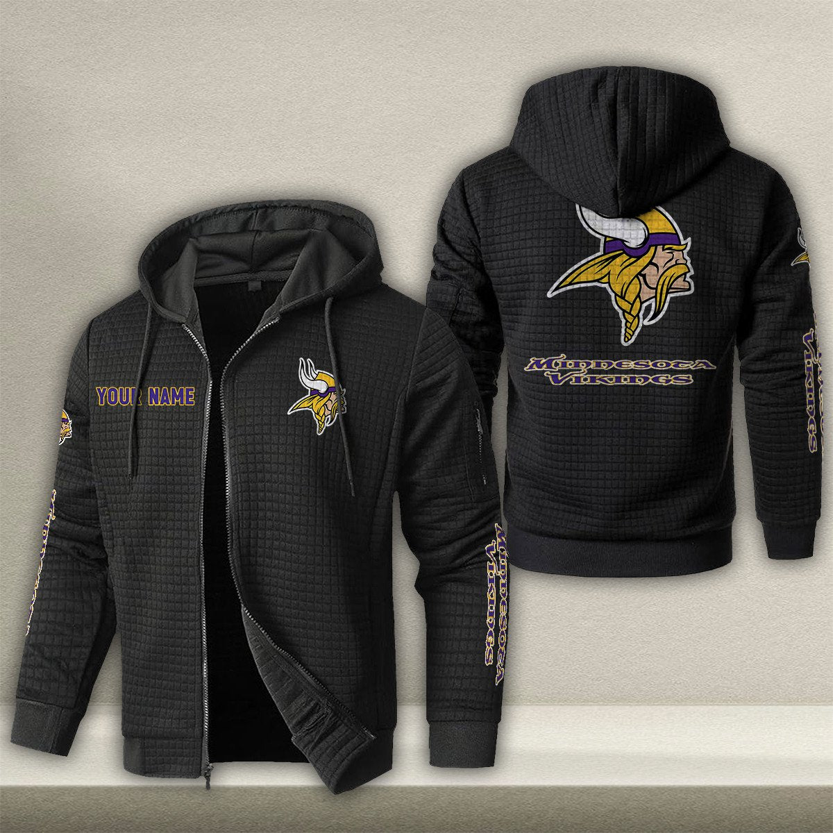 MIN x NFL Quilted Zip Hoodie DatND DVT