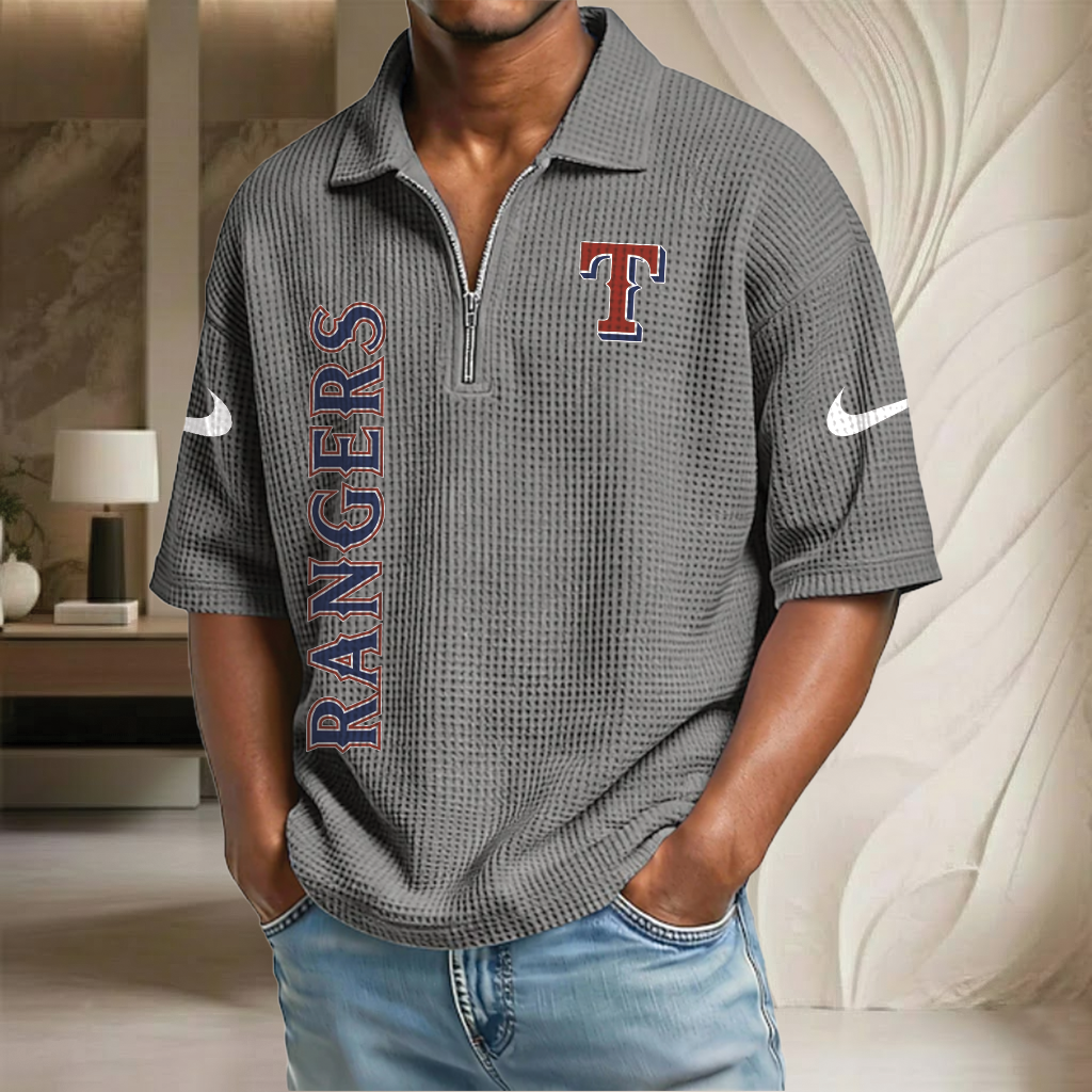 MLB x TR Waffle Half-Zip Polo Shirt HLP 070326 HLPHUONG