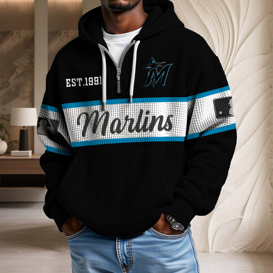 MLB x MM EST Waffle Half Zip Hoodie HLP HLPHUONG