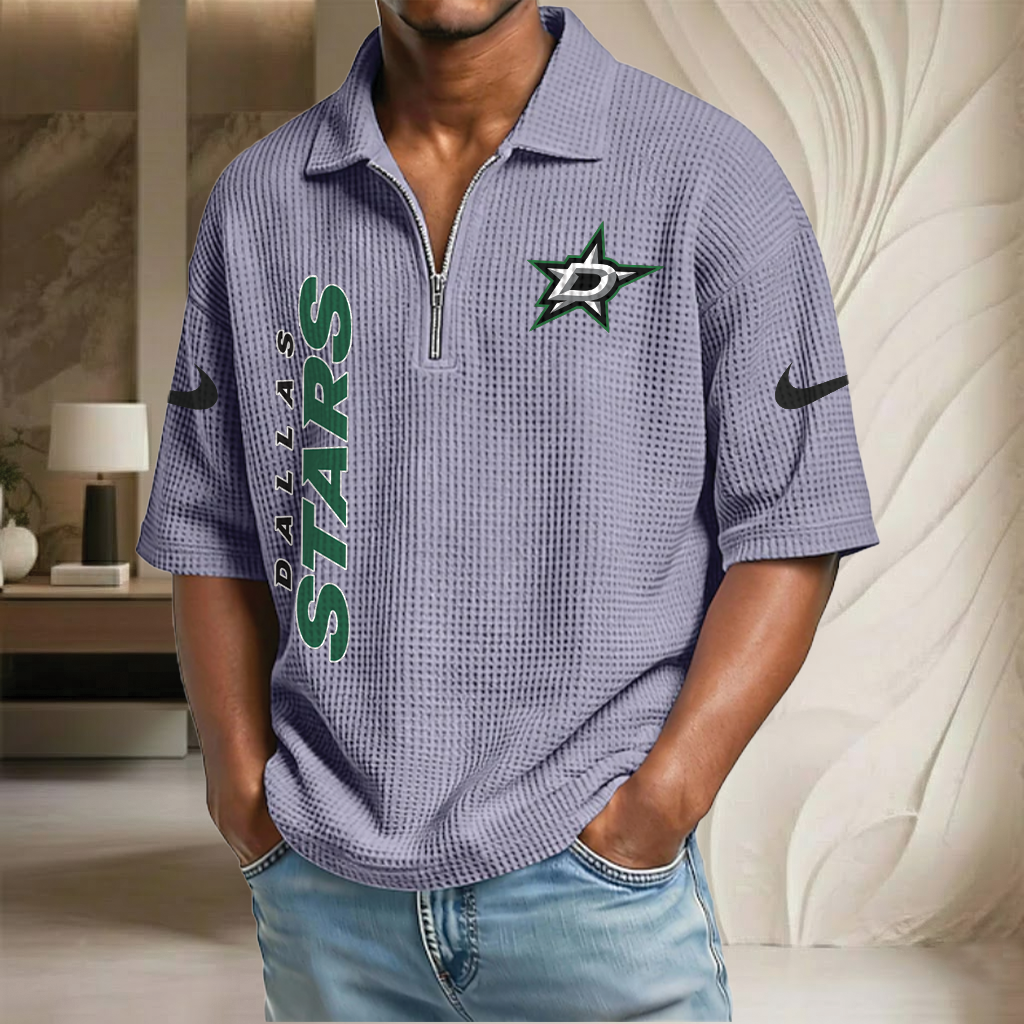 NHL x DS Waffle Half-Zip Polo Shirt HLP 070326 HLPHUONG