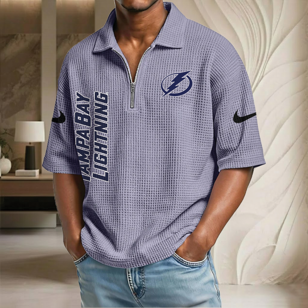 NHL x TBL Waffle Half-Zip Polo Shirt HLP 070326 HLPHUONG