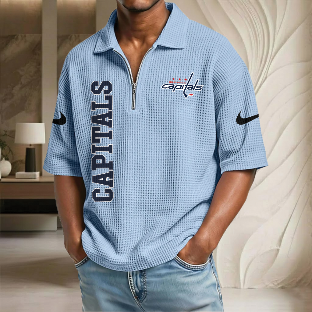 NHL x WC Waffle Half-Zip Polo Shirt HLP 070326 HLPHUONG
