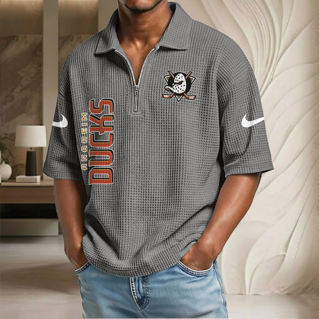 NHL x AD Waffle Half-Zip Polo Shirt HLP HLPHUONG